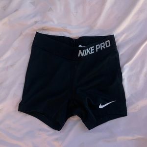Girls black nike pros